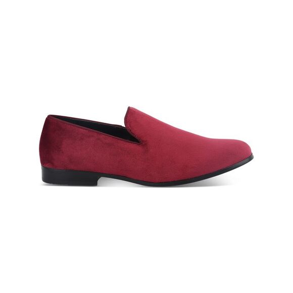 ALFANI Mens Burgundy Padded Zion Round Toe Slip On Loafers Shoes 8.5 M